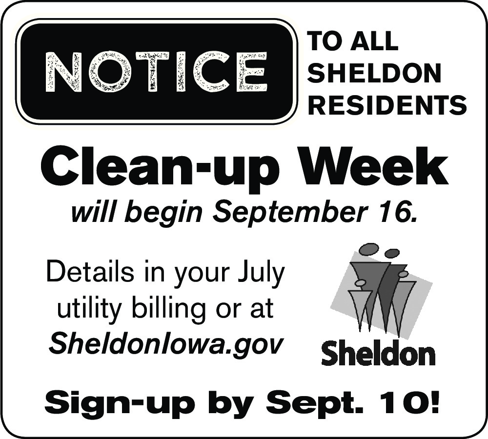 Clean up week notice